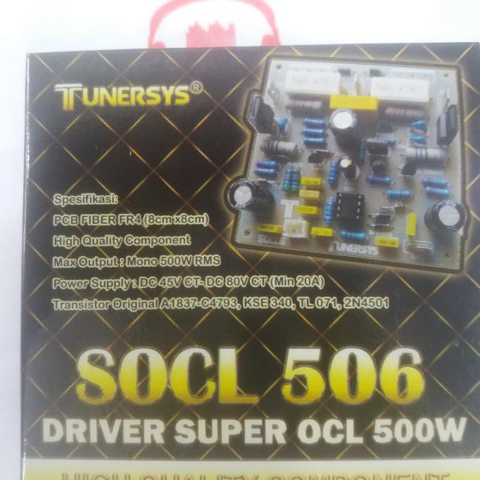 TERBATAS driver socl 506 super ocl tunersys 500w