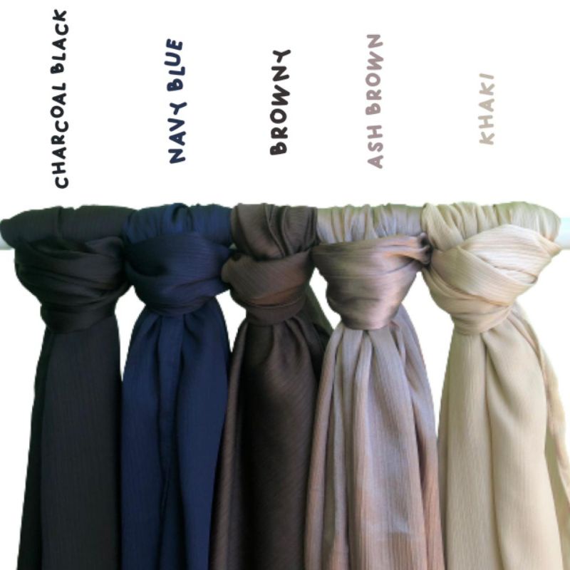 MALAY SILK SHAWL | PASHMINA CRINKLE TEXTURED SILK PREMIUM-2