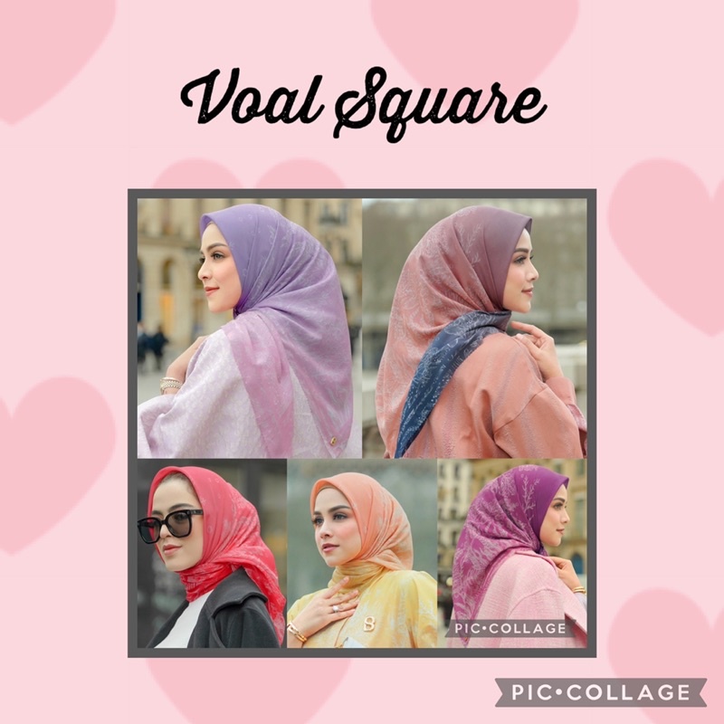 SIAP KIRIM READY SOON El Mar Minorca Voal Square in Pinky Sky Dawn Prints Conch Sunset Ocean Coconut