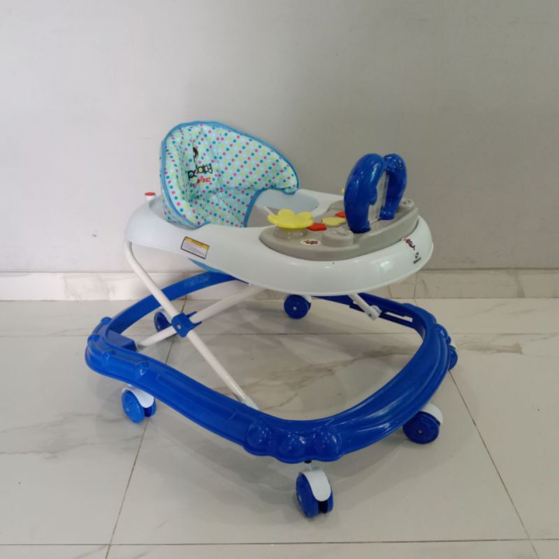 Bisa COD Mainan Anak Bayi Rolling Baby Walker Babywalker Spacebaby SB-302 Musik Mainan Murah Berkualitas