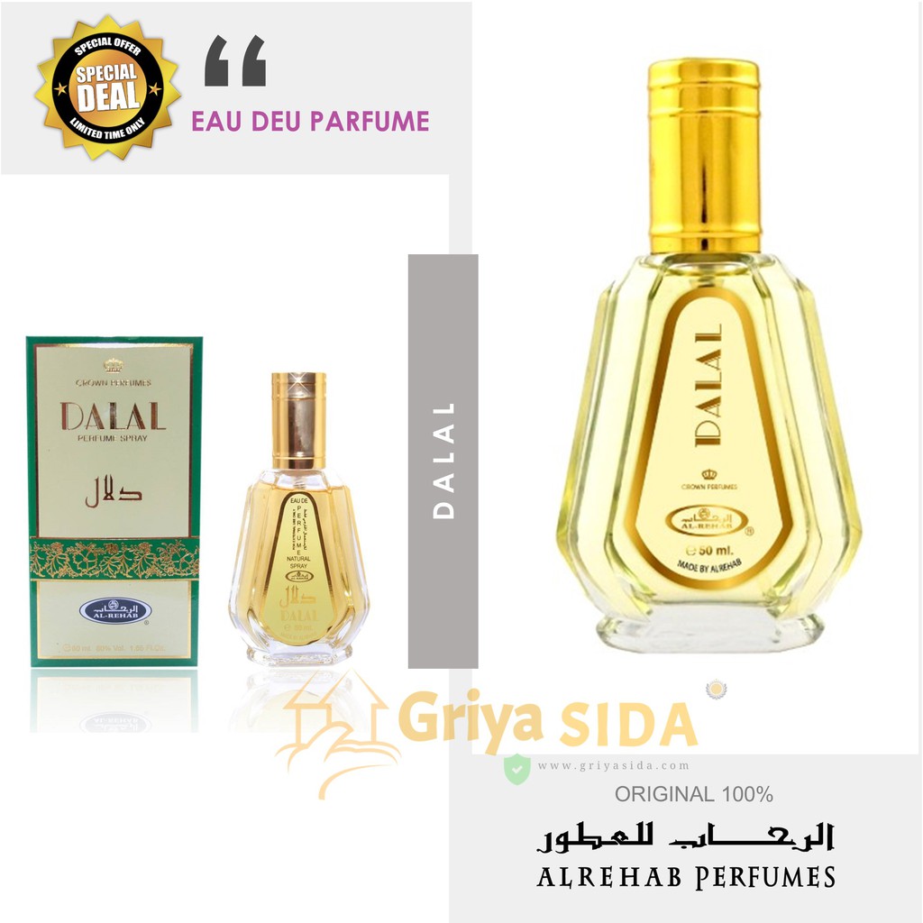 Parfum al rehab dalal 50ml original minyak wangi alrehab spray aroma dalal PROMO!