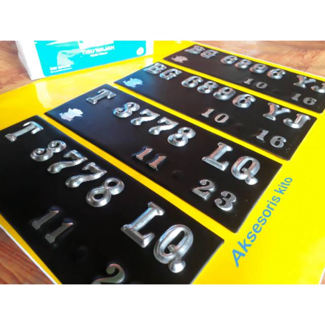 Plat Nomor Variasi Motor Timbul mengkilat Shopee Indonesia Plat Nomor Variasi Motor Timbul mengkilat Shopee Indonesia