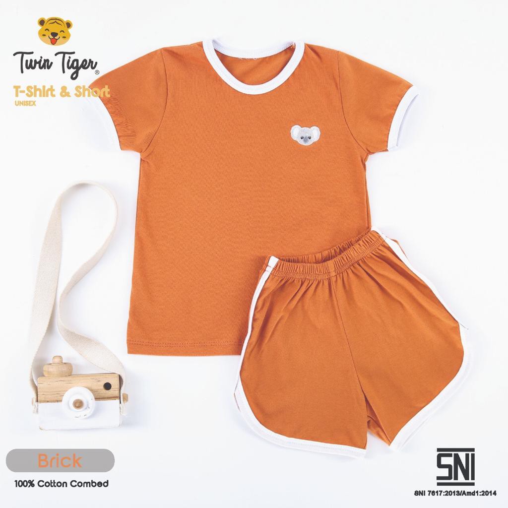 TWIN TIGER SETELAN KAOS ANAK TSHIRT RETRO SET BAJU ANAK / BAJU BAYI 0-5 Tahun SNI