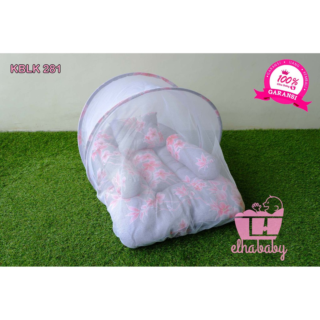 Kasur Bayi lipat berkelambu/Tempat tidur bayi babybess / KASUR/ babybess / KASUR LIPAT /kelambu 281