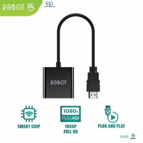 ROBOT RHV10 HDMI TO VGA Adapter Laptop/PC 1080P