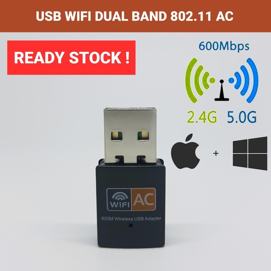 UAC09 Dual Band 5GHz &amp; 2.4GHz Mini USB WiFi Adapter 802.11AC