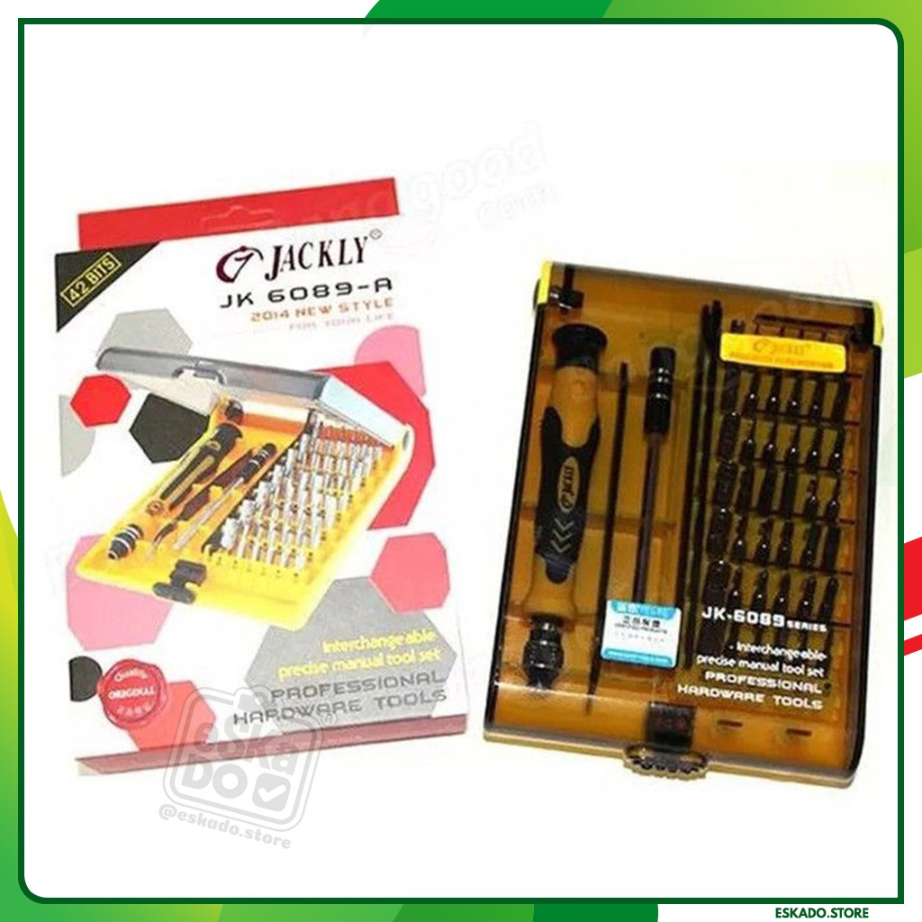 Obeng set presisi 45 in 1 + pinset jackly jk 6089-a