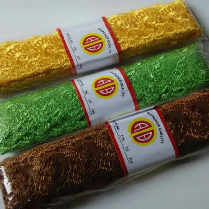 

Renda kaca organdi kuning telur hijau coklat A8i358