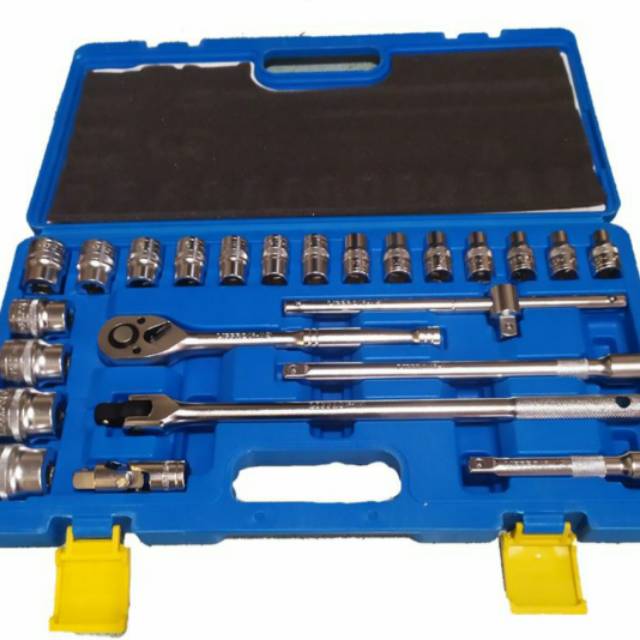 Lippro Kunci shock set 24 pcs 1/2 Inch 12 PT / 6 PT Kunci sok lippro kunci sock lippro