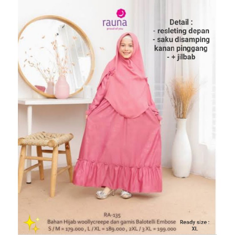 Baju Busana Muslim Gamis Anak Rauna Model 135