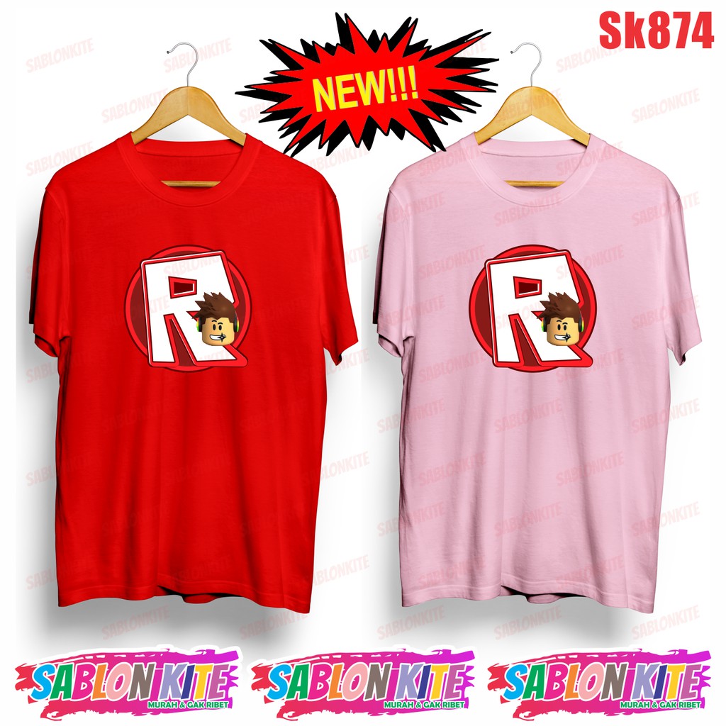 MURAH!!! KAOS ROBLOX LOGO GEDE KARTUN SK874 UNISEX