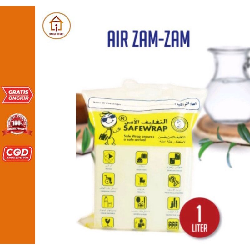 

AIR ZAM ZAM ORIGINAL ASLI 1LITER/100%ASLI DARI ARAB/AIR TERBAIK