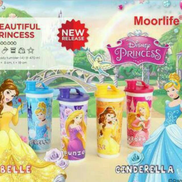 Moorlife princess Tumbler - botol minum tema princess