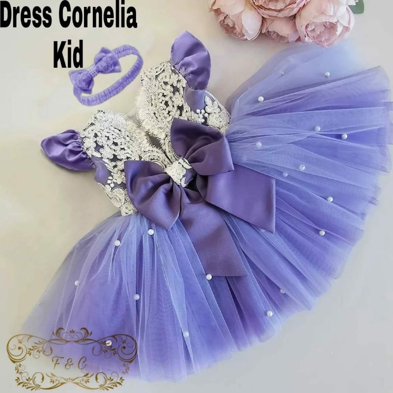 Dress Anak Perempuan / Dress Anak Free Bando( Tanpa Sepatu) / Dress Cornelia