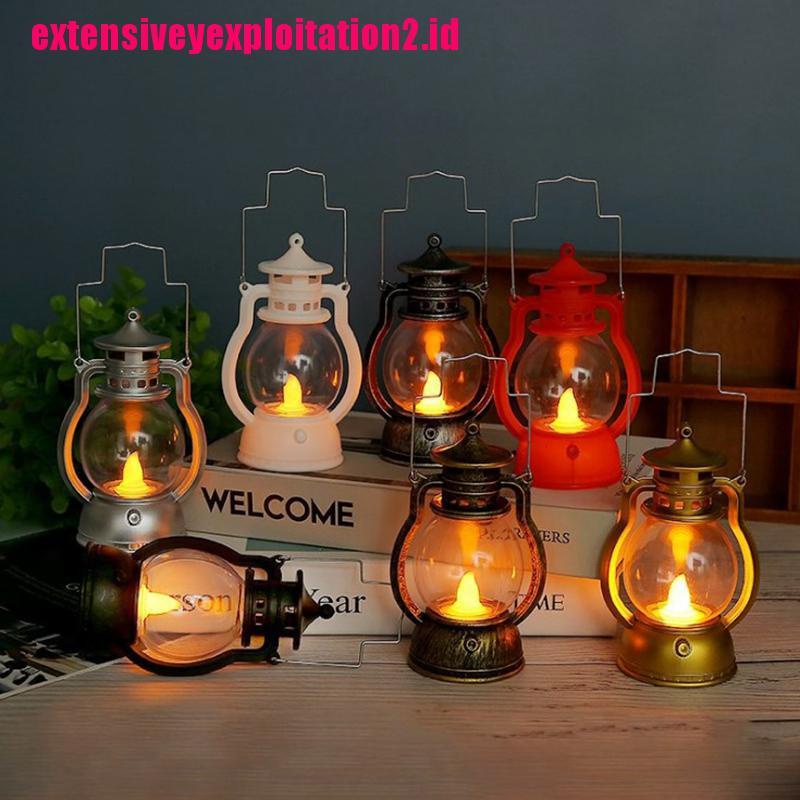 &lt; E2id &amp; &gt; Lampu Lentera Led Retro Untuk Dekorasi Halloween