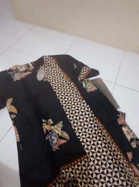 Couple Tunik Tania #2 Layer New Batik Sarimbit Midi Sogan Casual Modern Kantor Pesta Nikahan