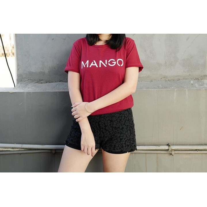Kaos Mango (Merah Maroon)