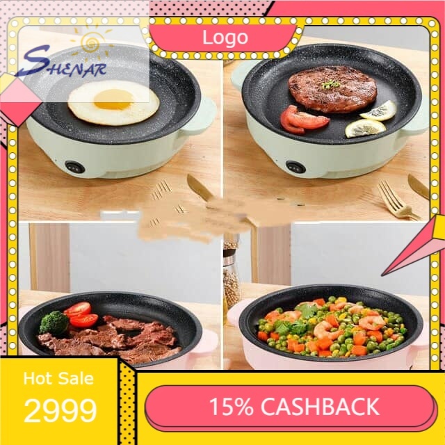 SHENAR, ELECTRIC BBQ GRILL PAN / PANCI PANGANG BBQ / MINI GRILL PAN KOREAN / GRILL PAN MULTIFUNGSI