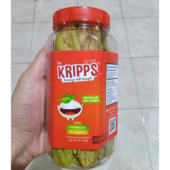 

504Omekho The Kripps Chips Keripik Sayur Dan Buah Reguler 150Gr - Terong Jy60Jhh