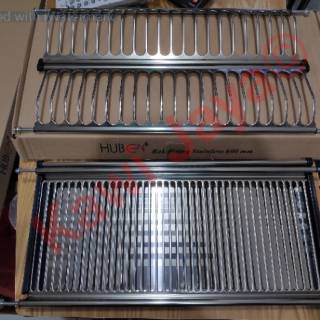 Rak Piring Gantung Tatakan Lemari Kitchen Set Stainless Steel Huben