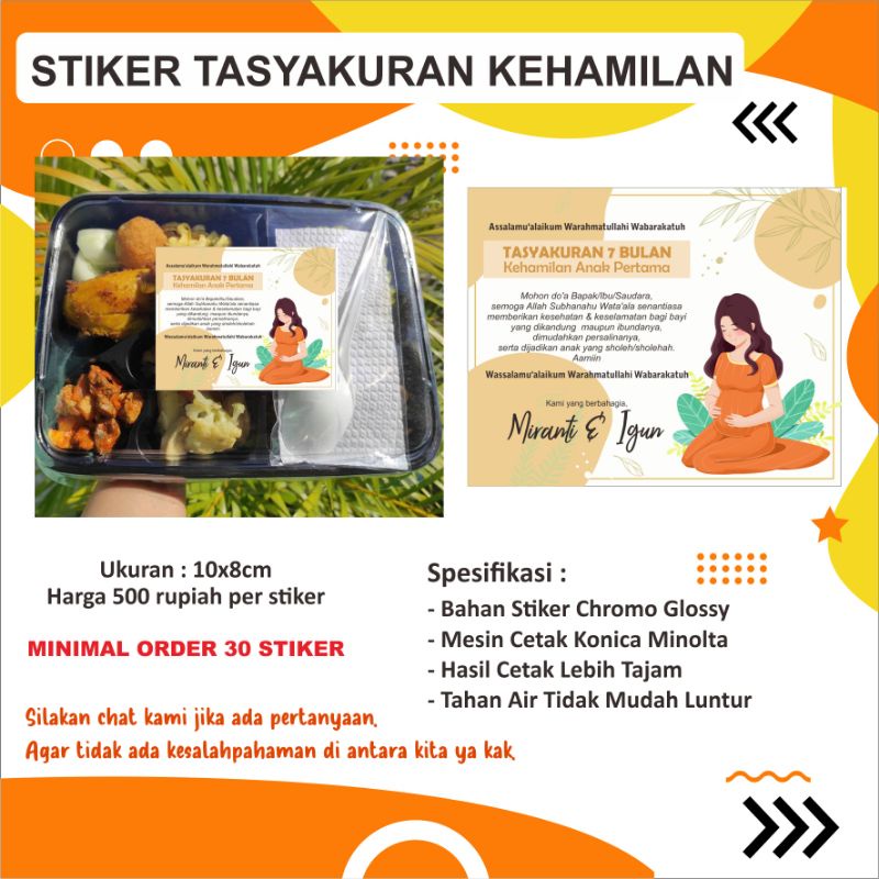 

Stiker Label Syukuran Kehamilan