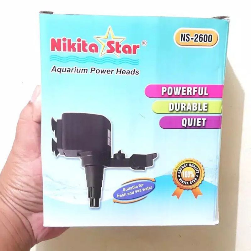 promo power head mesin pompa air aquarium aquascape nikita star 2600 2meter 2000L/H