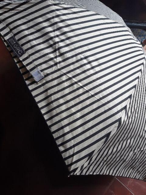 Payung Lipat 5 Mini Motif Garis - Antiuv - Lapis Hitam - Grc - 593