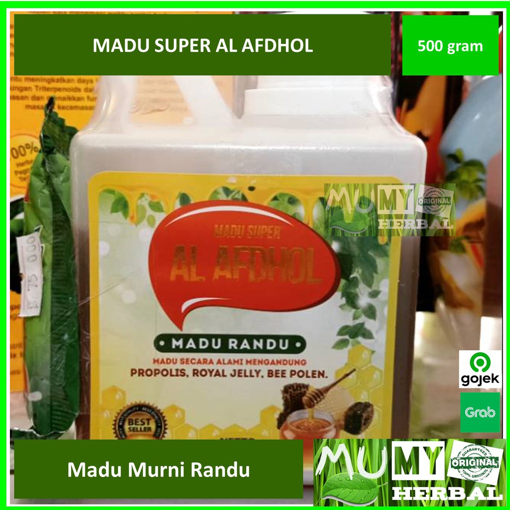 

Madu Super Al Afdhol Murni Randu 500 gr Madu Murni Randu Al Afdhol