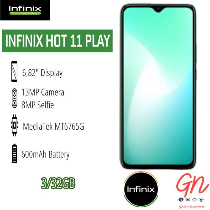 INFINIX HOT 11 PLAY 3/32GB GARANSI RESMI