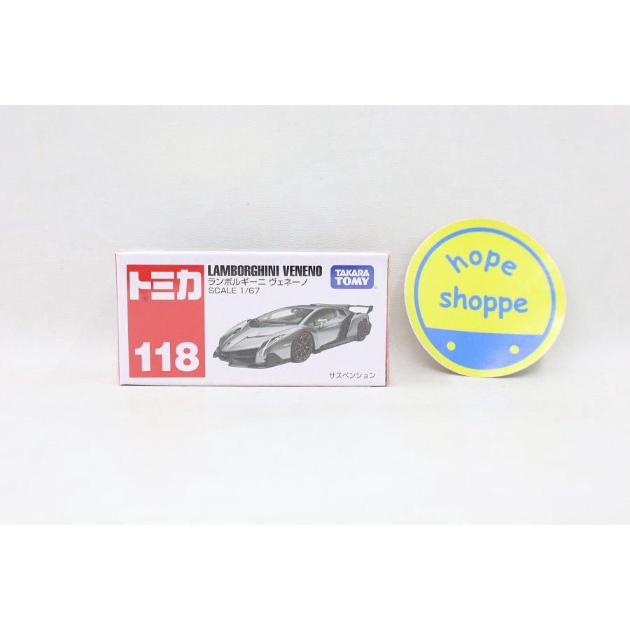 Tomica Regular 118 Lamborghini Veneno Takara Tomy Diecast Original Miniatur Mobil