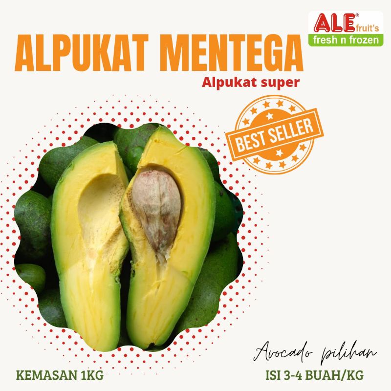 

Alpukat mentega isi 3-4 buah, alpukat mentega super, alpukat mentega fresh kualitas supermarket