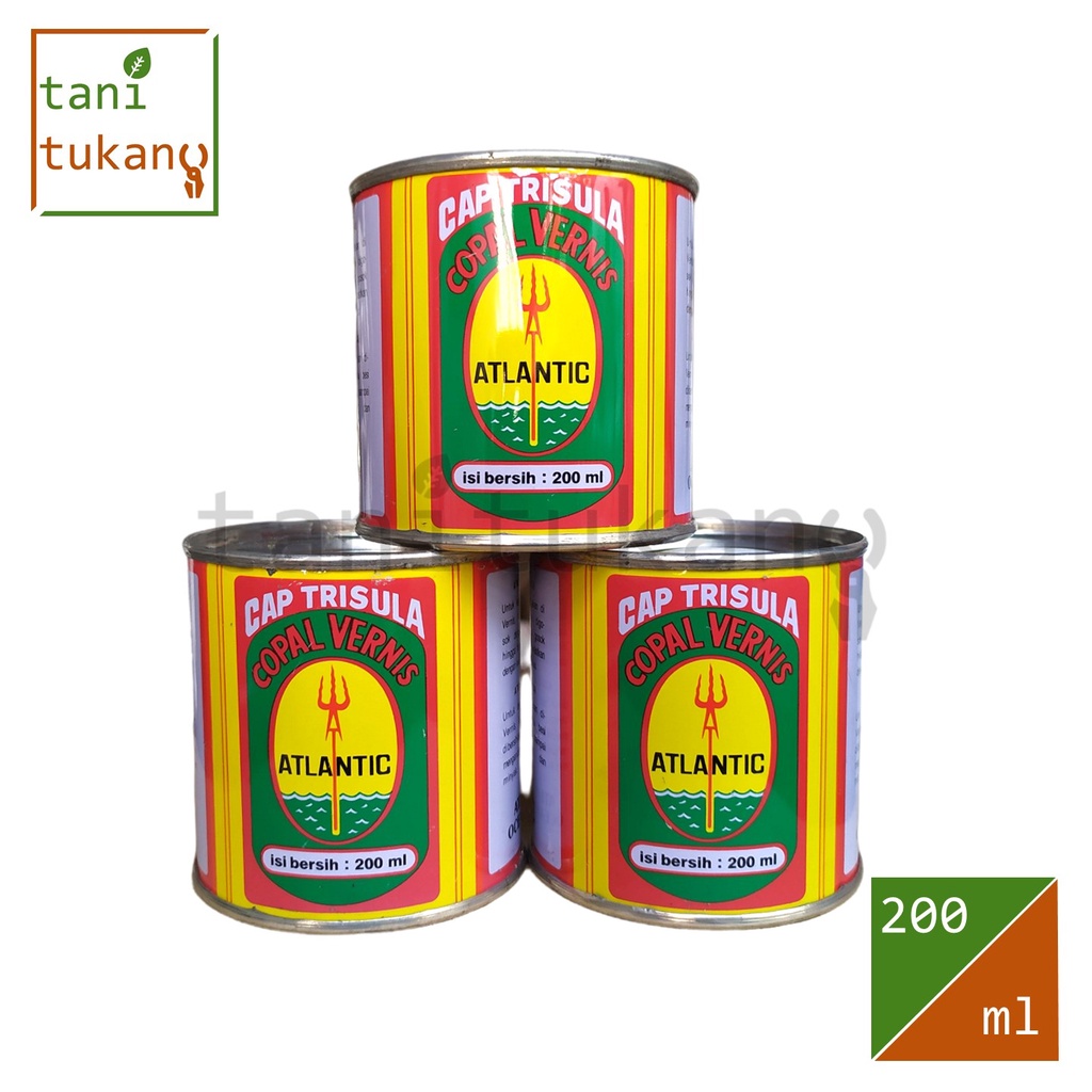 Copal Vernis Pernis Kayu Bambu dan Besi Cap Trisula 200 ml
