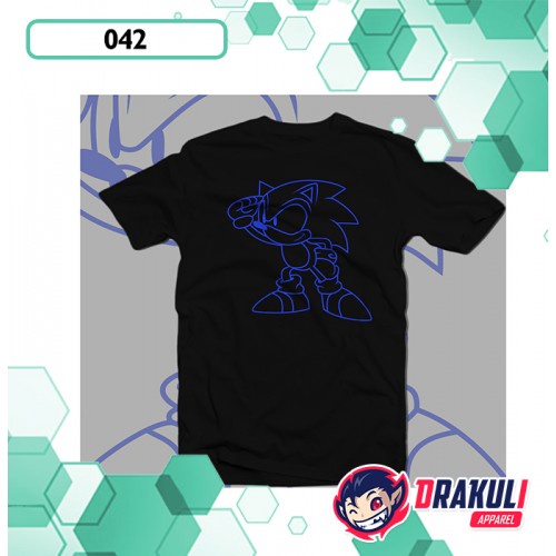 T Shirt 042 Sonic Line Art