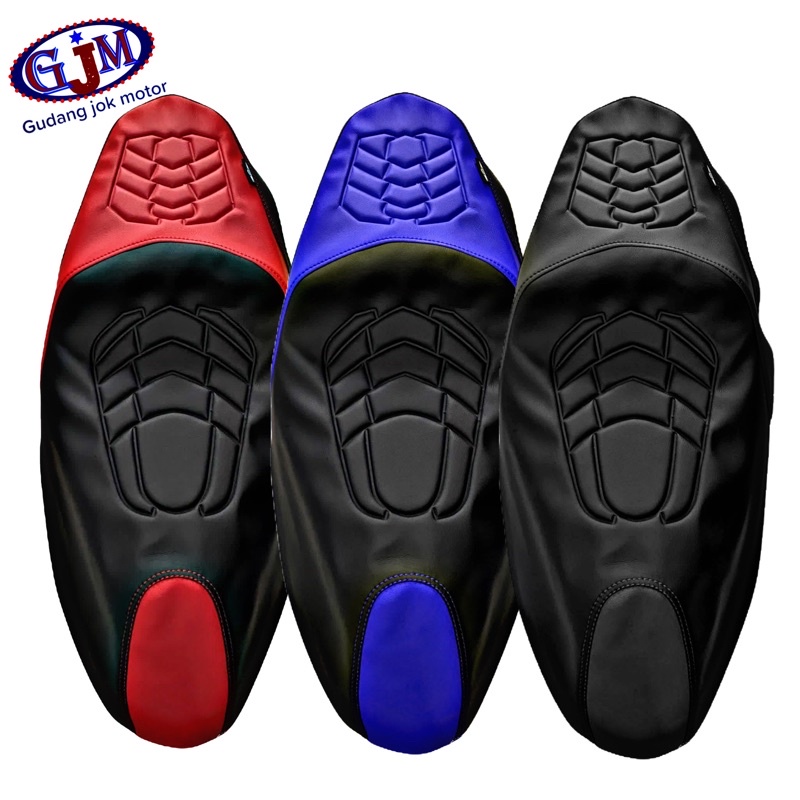 KULIT JOK MOTOR MOTIF NMORE PREMIUM PEMASANGAN STAPLES# vArio# Beat #scoopy# nmax#pcx#Aerox#adv