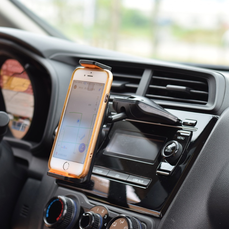 Cre Stand Holder Handphone / GPS Universal Rotasi 360 Derajat Untuk Slot CD Mobil