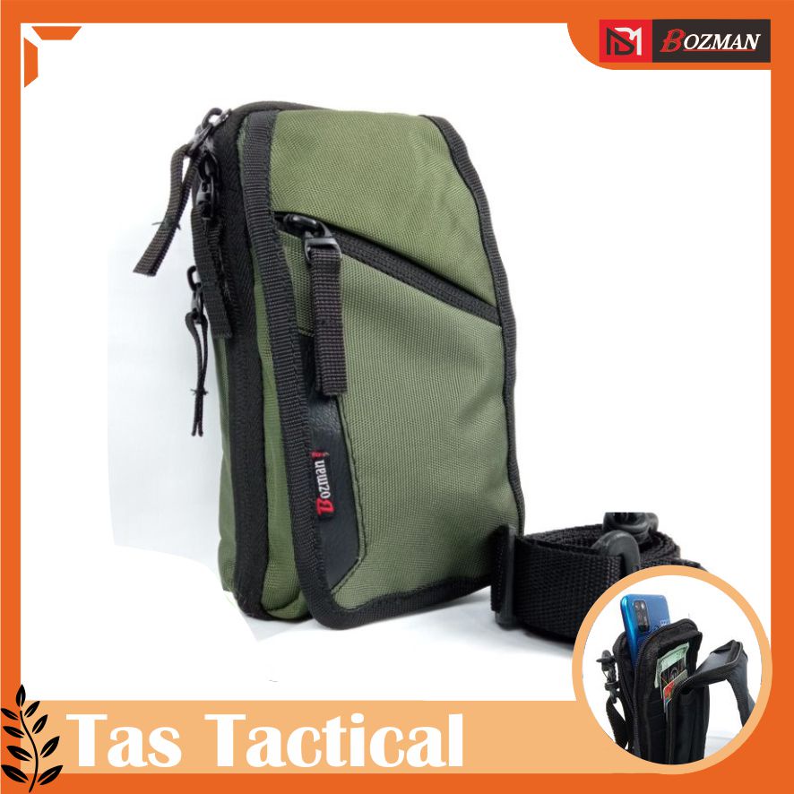 TAS PINGGANG PRIA TACTICAL ARMY/TAS SELEMPANG KEREN