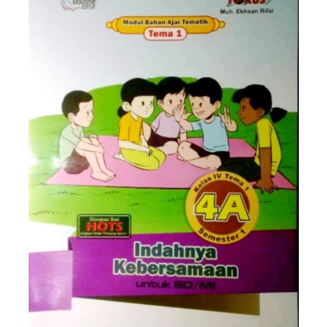 5 buku lks sd kelas 4 kurikulum 2013 tema 1 - 5 untuk 1 semester