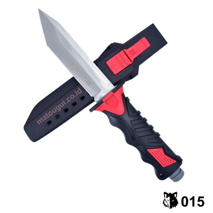Murah Pisau Selam Stainless 015/ Dive Knife/ Saber Knives/ Sangkur/ Survival Elegan