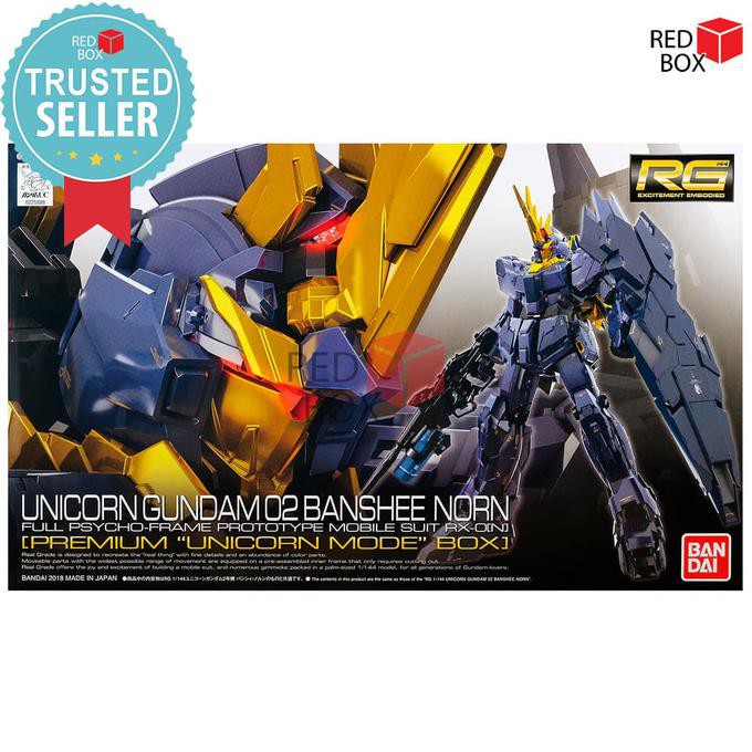 BARANG BERKUALITAS  RG Unicorn Gundam Banshee Norn (Premium Unicorn Mode Box)
