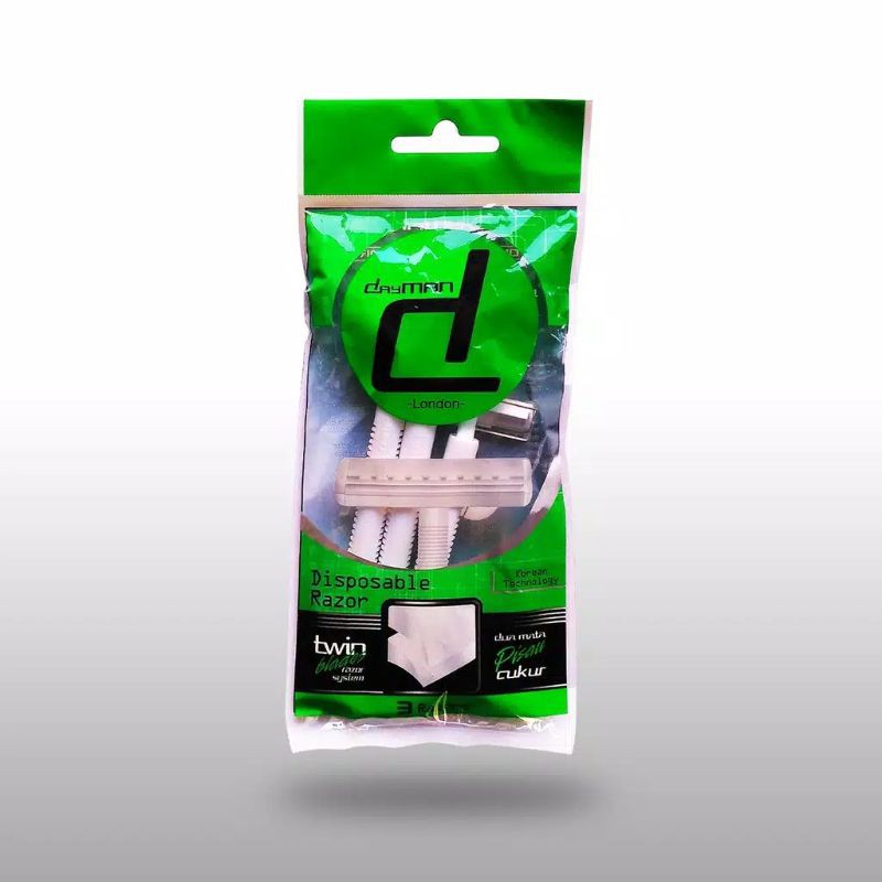 DayMan Razor Twin Blade (With Lubricant/Pelicin)isi 3 pcs