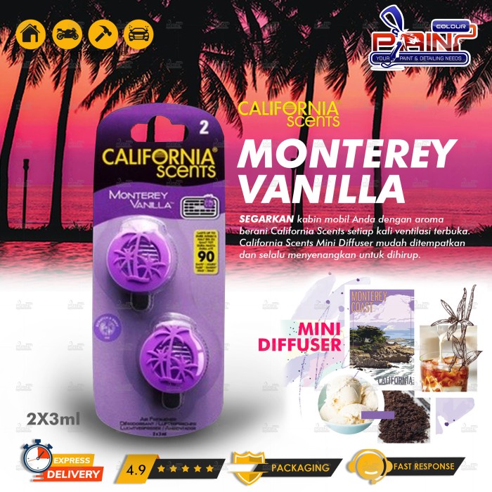 Mini Diffusers California Scents Montery vanilla 40gr