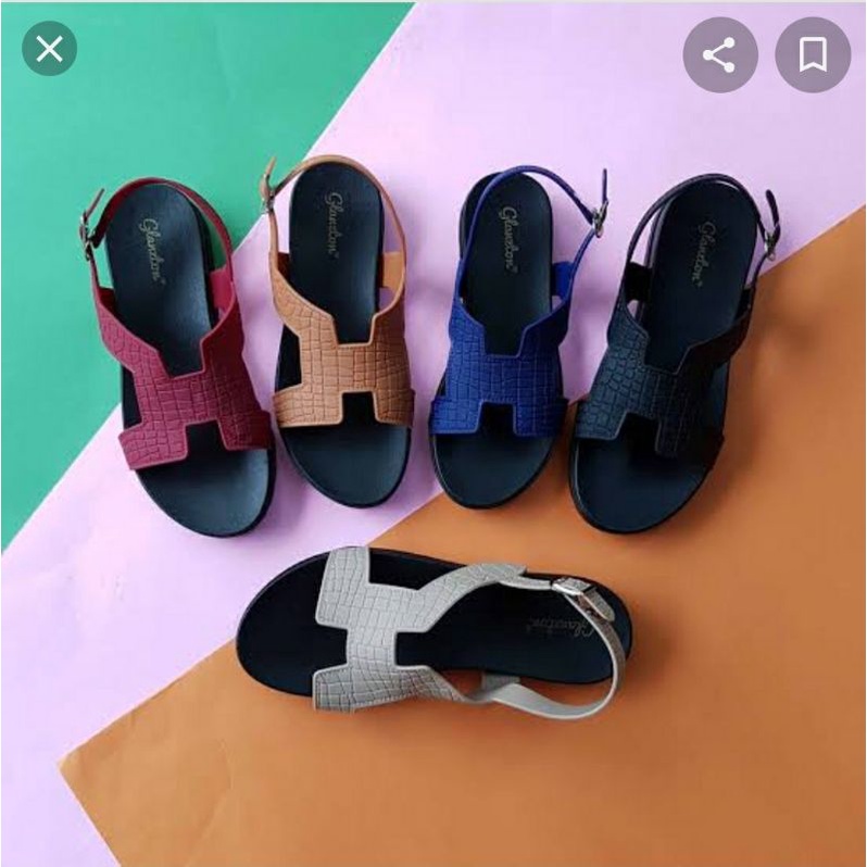glanzton selop sandal tali