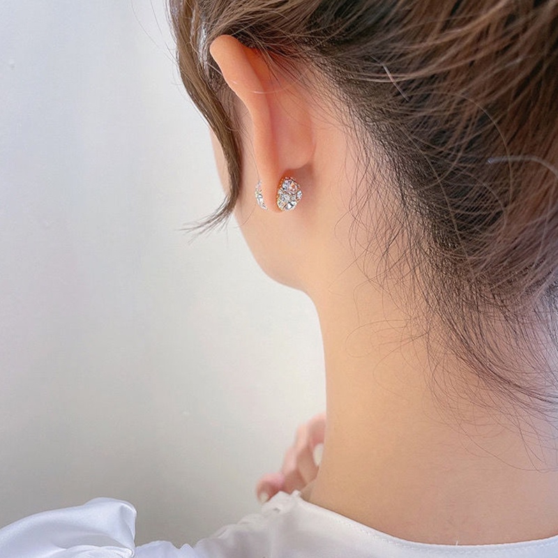 Anting Stud Magnetik Tanpa Tindik Model Simple Untuk Wanita