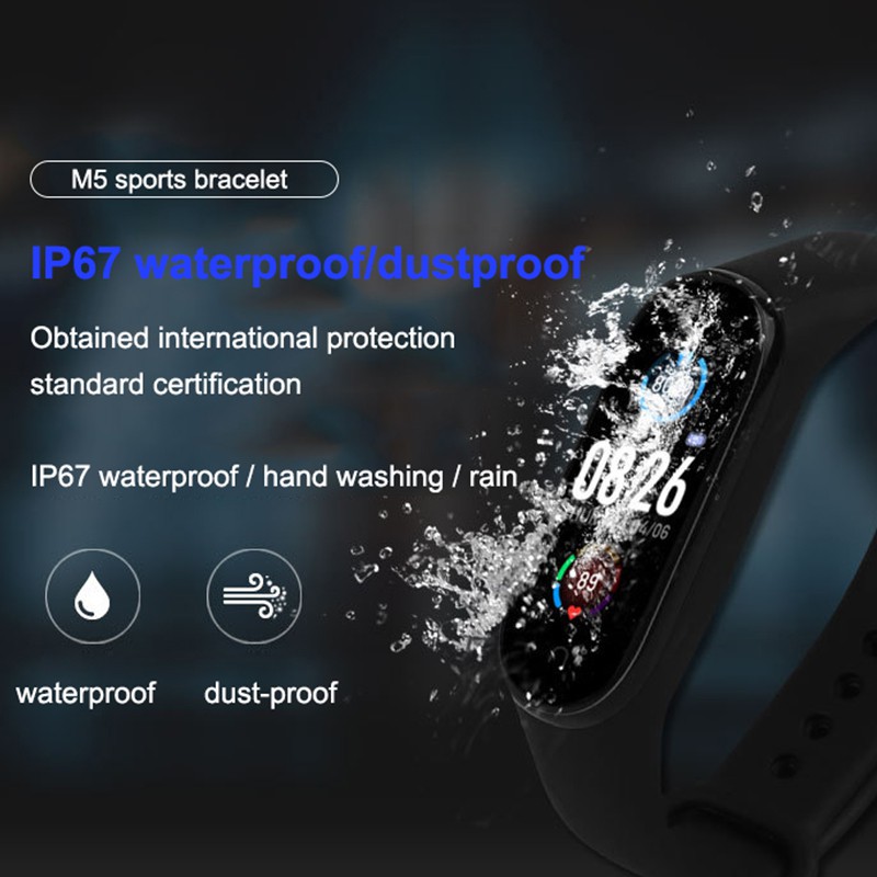 Smartwatch Jam Tangan Smart Band M7 M5 M6 5 Heart Rate Blood Pressure Fitness Tracker