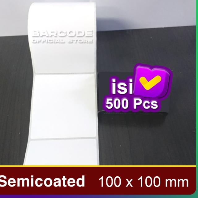 

LABEL PRINTER BARE 100X100MM - 100X100 MM - SEMICOATED ISI 500 PCS