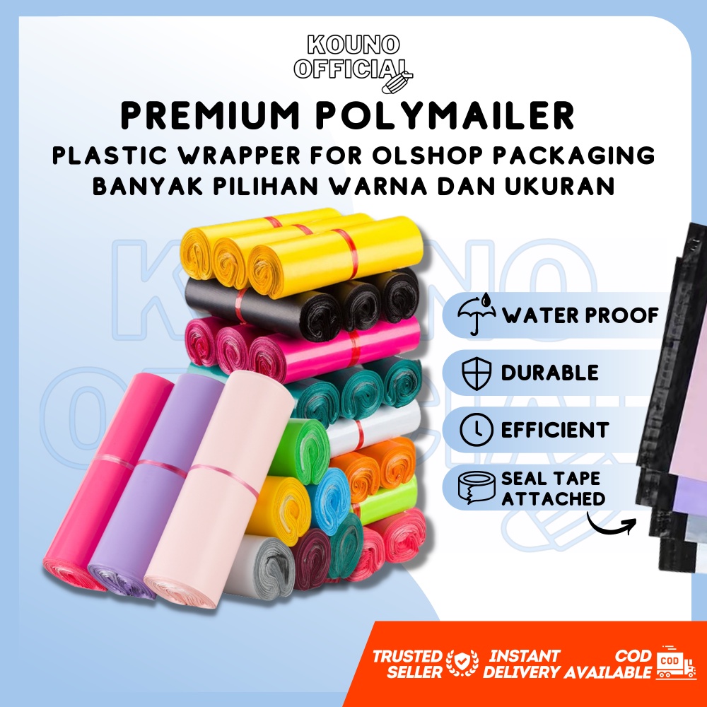 ✅COD PLASTIK POLY MAILER / POLYMAILER TEBAL PREMIUM GLOSSY - MATE / KANTONG AMPLOP PACKING ONLINE SH