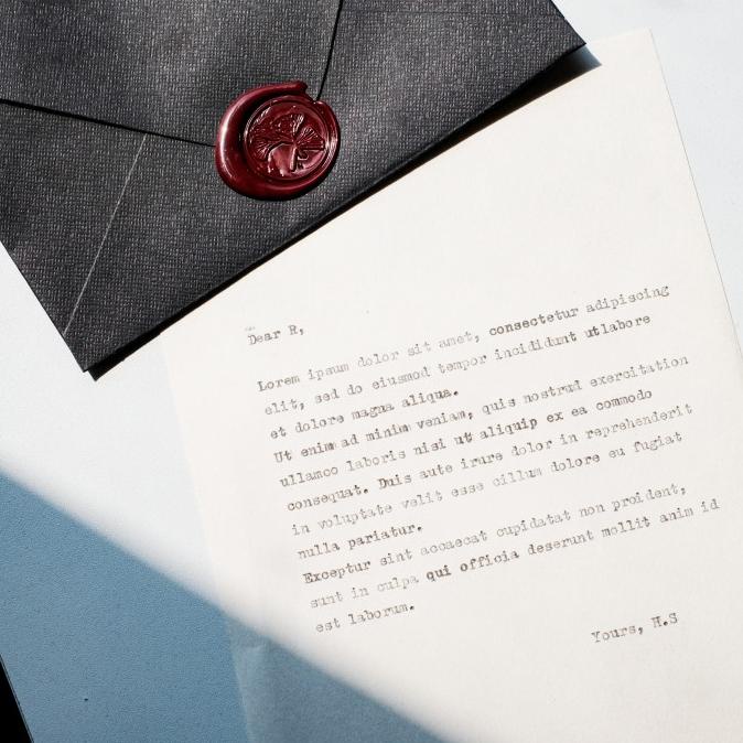 

Surat Ketik Jadul Amplop Wax Seal Custom/Gift Vintage Letter Wax Seal