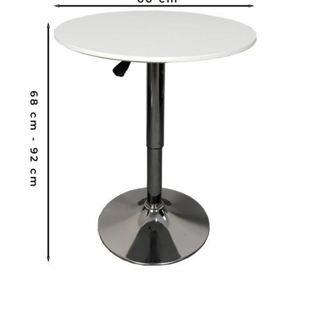 meja cafe hidrolik /meja bar /bar table/meja bulat /meja milenial 60cm
