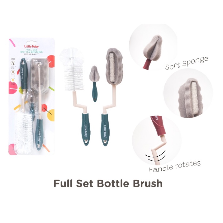 Little Baby Full Set Bottle Brush Sikat Botol Bayi