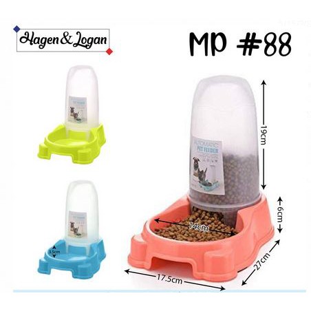 Dispenser Pelet MP88 Bowl Tempat Makan Hewan Kucing Anjing Kelinci